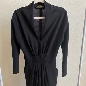 Vintage Donna Karan Black Sweater Dress Size 10